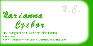 marianna czibor business card